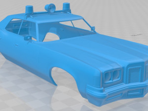catalina police 1972 printable body car Modèles 3D en vedette