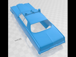 catalina police 1972 printable body car Modèles 3D en vedette