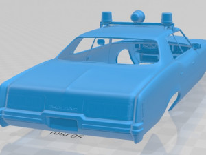 catalina police 1972 printable body car Modèles 3D en vedette