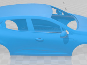 renault clio rs line 2019 printable body car 3Dプリントモデル