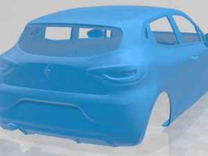 renault clio rs line 2019 printable body car 3Dプリントモデル