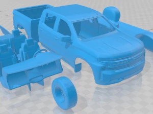 silverado crewcab lt z71 trailboss 2018 printable car 3D Print Model