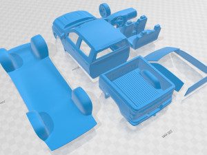 silverado crewcab lt z71 trailboss 2018 printable car Modelo de Impressão 3D