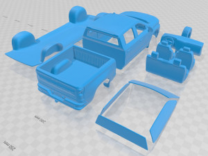 silverado crewcab lt z71 trailboss 2018 printable car Modelo de Impressão 3D