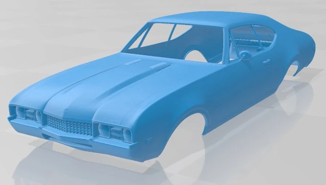 442 cutlass printable body car 3D Print Model .c4d .max .obj .3ds .fbx .stl .blend