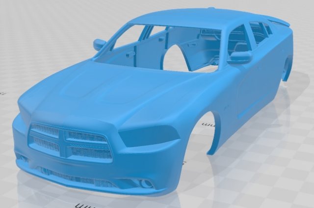 dodge charger lx 2011 printable body car 3D प्रिंट मॉडल .c4d .max .obj .3ds .fbx .stl .blend 