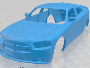 dodge charger lx 2011 printable body car 3D Print Model