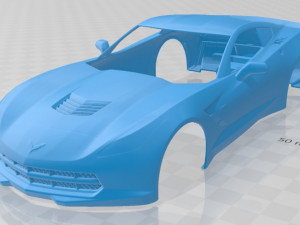 c7 printable body car Modèles 3D en vedette