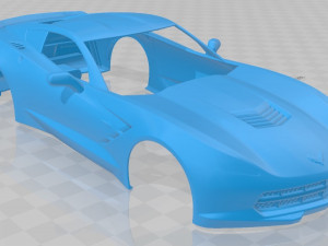 c7 printable body car 3D 打印模型