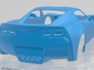 c7 printable body car 3D 打印模型