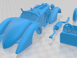 mercedes benz 710 ssk trossi roadster 1930 printable car 3D Print Model
