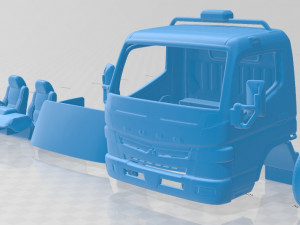 mitsubishi fuso single 2016 printable cabin truck 3D Print Model