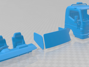 mitsubishi fuso single 2016 printable cabin truck 3D Print Model