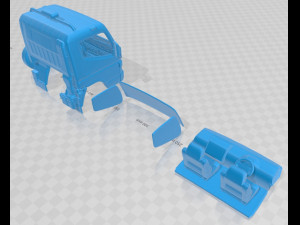 mitsubishi fuso single 2016 printable cabin truck 3D Print Model