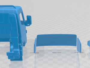 mitsubishi fuso single 2016 printable cabin truck 3D Print Model