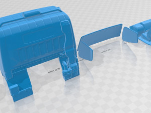 mitsubishi fuso single 2016 printable cabin truck 3D Print Model