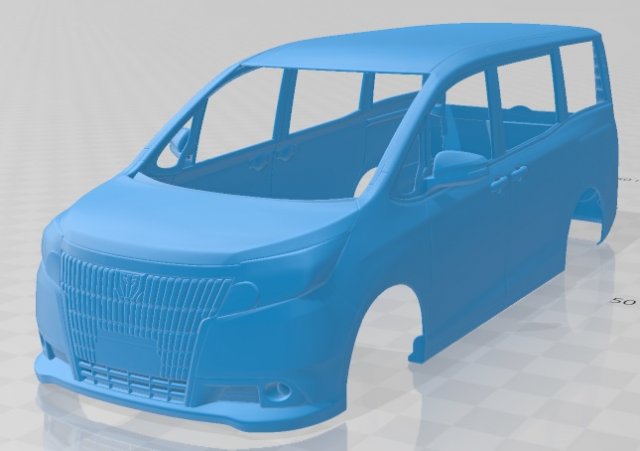 toyota esquire 2014 printable body car Modelo de impresión 3D .c4d .max .obj .3ds .fbx .stl .blend 