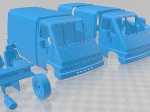 renault master panel van 1980 printable Modello di stampa 3D