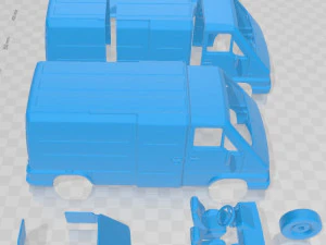 renault master panel van 1980 printable 3D Print Model
