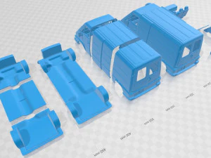 renault master panel van 1980 printable 3D Print Model
