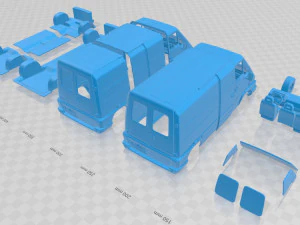 renault master panel van 1980 printable 3D Print Model