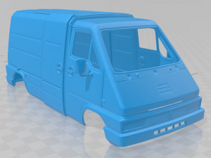 renault master panel van 1980 printable body Modelo de Impressão 3D