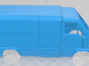 renault master panel van 1980 printable body Modelo de Impressão 3D