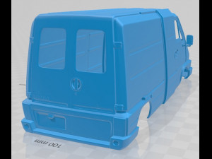 renault master panel van 1980 printable body Modelo de Impressão 3D