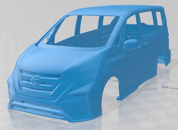 nissan serena nismo 2016 printable body car 3D प्रिंट मॉडल .c4d .max .obj .3ds .fbx .stl .blend 