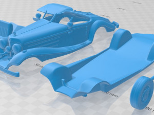 mercedes benz 500k special roadster 1936 printable car Modelo de impresión 3D