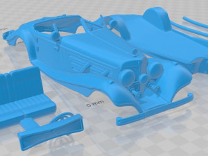 mercedes benz 500k special roadster 1936 printable car 3D Print Model