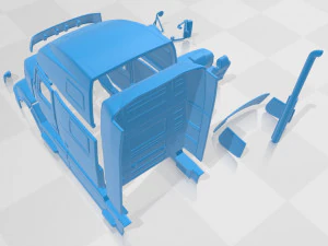 volvo vnl 2002 printable cabin truck 3D Print Model