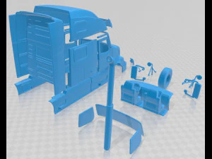 volvo vnl 2002 printable cabin truck 3D Print Model