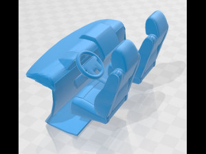 volvo vnl 2002 printable cabin truck 3D-Druckmodell