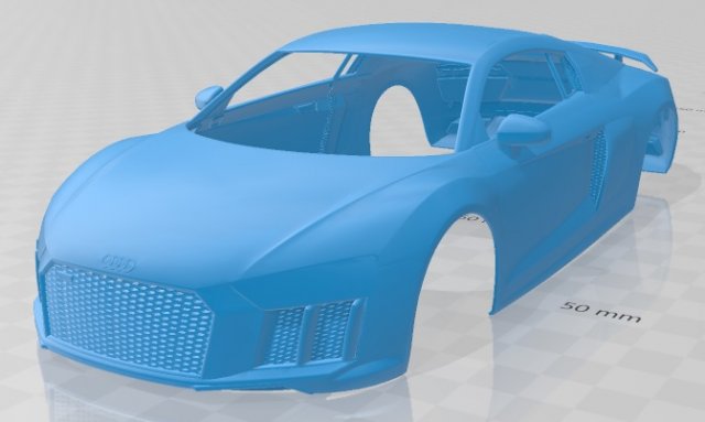 r8 v10 plus 2016 printable body car 3D प्रिंट मॉडल .c4d .max .obj .3ds .fbx .stl .blend