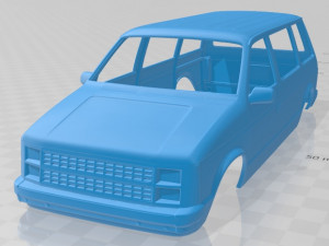 caravan 1984 printable body car Modèles 3D en vedette