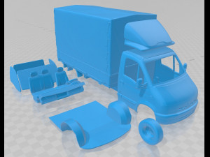 renault master pickup 1997 printable van 3Dプリントモデル
