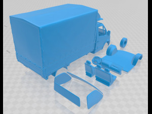 renault master pickup 1997 printable van 3Dプリントモデル