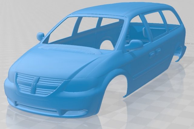 grand caravan 2004 printable body car 3D 打印模型 .c4d .max .obj .3ds .fbx .stl .blend 