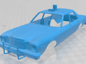 プリマス ボラーレ警察 1976 印刷可能なボディ車 3Dプリントモデル