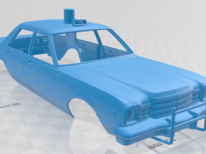 plymouth volare police 1976 printable body car Modelo de Impressão 3D