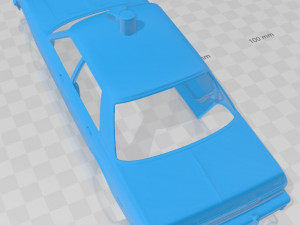 plymouth volare police 1976 printable body car Modelo de Impressão 3D