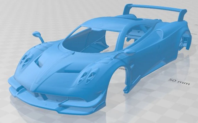 pagani huayra bc 2016 printable body car 3D Print Model .c4d .max .obj .3ds .fbx .stl .blend 