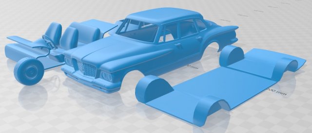 plymouth valiant sedan 1960 printable car 3D Принт Модель .c4d .max .obj .3ds .fbx .stl .blend 