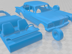 plymouth valiant sedan 1960 printable car 3D Принт Модель