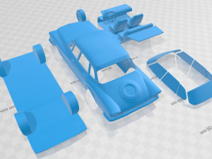 plymouth valiant sedan 1960 printable car 3D Принт Модель