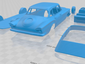 plymouth valiant sedan 1960 printable car 3D Принт Модель