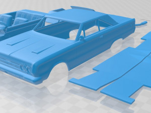 plymouth gtx 1967 printable car 3D प्रिंट मॉडल