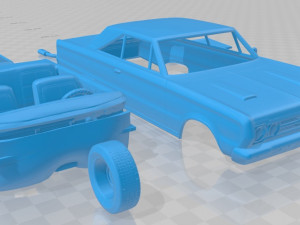 plymouth gtx 1967 printable car 3D Baskı Modeli