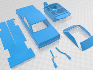 plymouth gtx 1967 printable car 3D Baskı Modeli